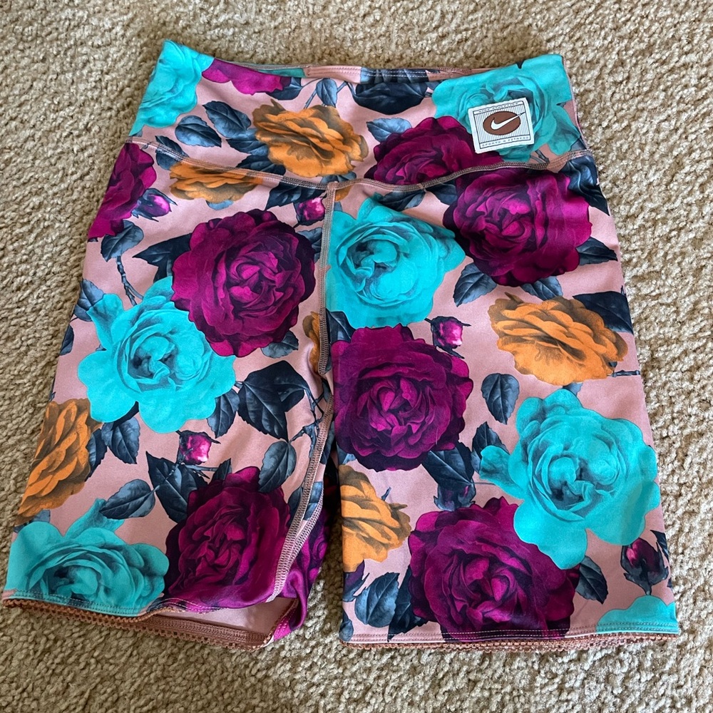 Nike Women's Floral Print Shorts - Multicolor